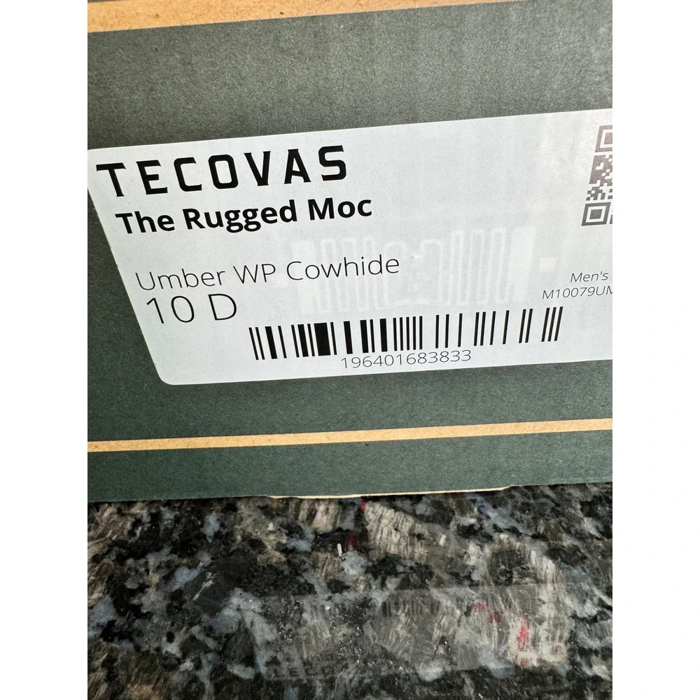 Tecovas The Rugged Moc Umber WP Cowhide‎ Leather Boots Mens 10 D M10079UM